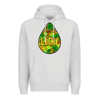 Dove Grey St.patrick's teardrop earrings Premium Hoodie - FaDigitalArtStudio