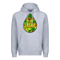Heather Grey St.patrick's teardrop earrings Premium Hoodie - FaDigitalArtStudio