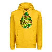 Lemon St.patrick's teardrop earrings Premium Hoodie - FaDigitalArtStudio