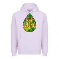 Lilac St.patrick's teardrop earrings Premium Hoodie - FaDigitalArtStudio