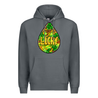Rock St.patrick's teardrop earrings Premium Hoodie - FaDigitalArtStudio