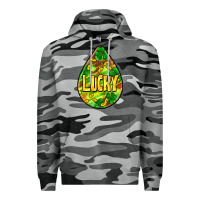 Slate Camo St.patrick's teardrop earrings Premium Hoodie - FaDigitalArtStudio