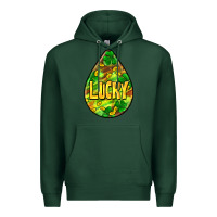 Sports Green St.patrick's teardrop earrings Premium Hoodie - FaDigitalArtStudio
