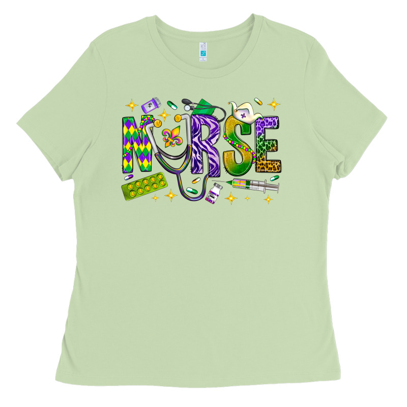 Mardi Gras Nurse Ladies Tee by BundleAndBundleShop | Teevron
