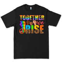 Black Western LGBTQ+ Together We Rise Premium Tee - BundleAndBundleShop