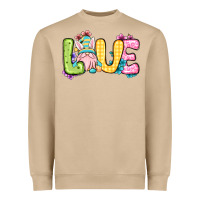 Mushroom Easter Day Love Easter gnome Heavyweight Sweatshirt - OliviaCreatesArt