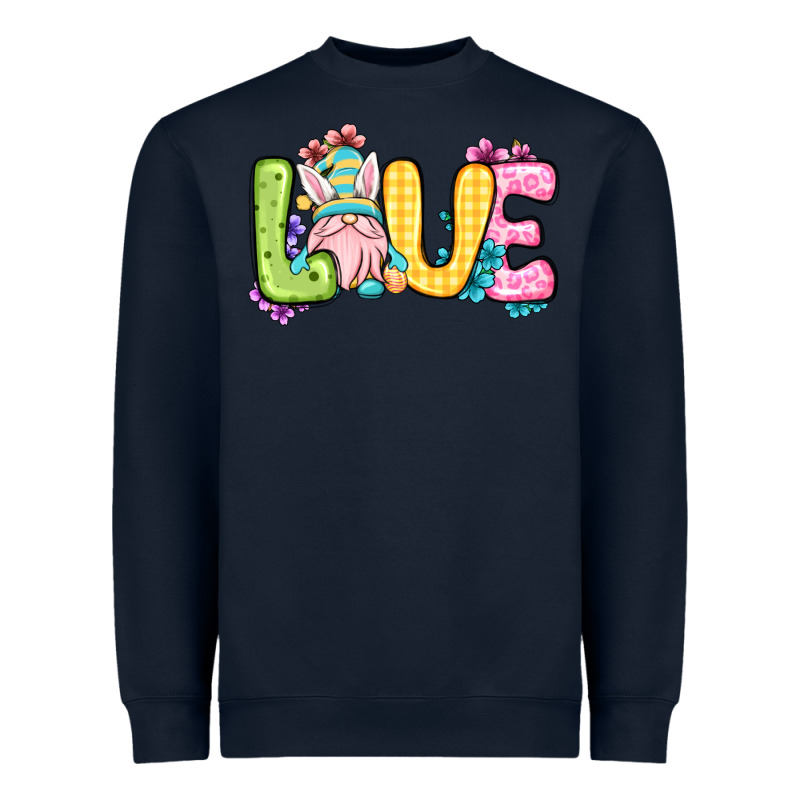 Easter Day Love Easter Gnome Heavyweight Sweatshirt by OliviaCreatesArt | Teevron