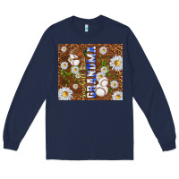 Navy baseball grandma Long Sleeve Tee - TumblerDesignByShophia
