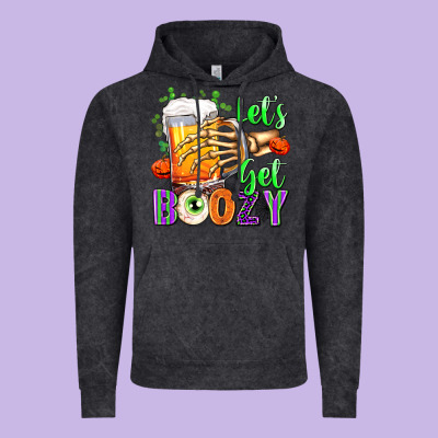 Lets Get Boozy Vintage Hoodie Designed By Texasbilliewilder