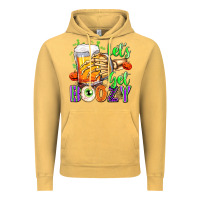 Vintage Mustard Lets Get Boozy Vintage Hoodie - texasbilliewilder