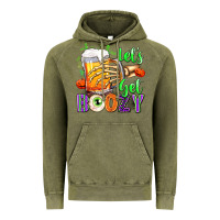 Vintage Olive Lets Get Boozy Vintage Hoodie - texasbilliewilder