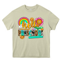Mossy hello preschool Heavy Core Tee - NancyCooperArtShop