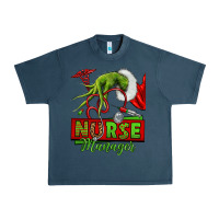 Midnight Navy grinch hand nurse manager Urban Heavy Tee - NancyCooperArtShop