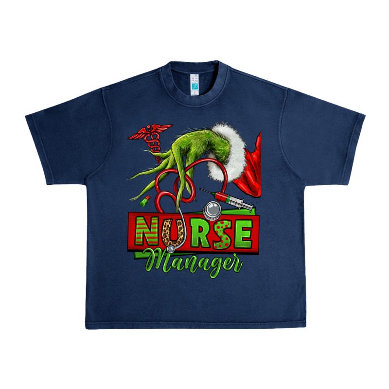 Grinch Hand Nurse Manager Urban Heavy Tee by NancyCooperArtShop | Teevron
