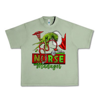 Oil Green grinch hand nurse manager Urban Heavy Tee - NancyCooperArtShop
