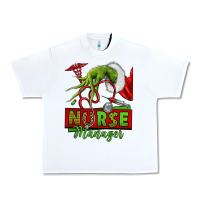 White grinch hand nurse manager Urban Heavy Tee - NancyCooperArtShop