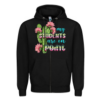 Black my students are on point Zipper Hoodie - BundleAndBundleShop
