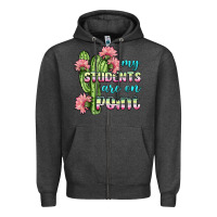 Charcoal Heather my students are on point Zipper Hoodie - BundleAndBundleShop