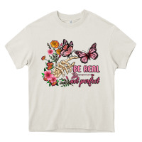 Cream be real not perfect Heavy Core Tee - JahusDesignShop