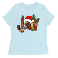 Baby Blue joy christmas with horse bbs Ladies Tee - BundleAndBundleShop