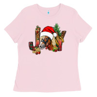 Bubblegum Pink joy christmas with horse bbs Ladies Tee - BundleAndBundleShop