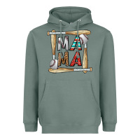 Sage baseball mama Heavyweight Hoodie - CowhideDigitalArt