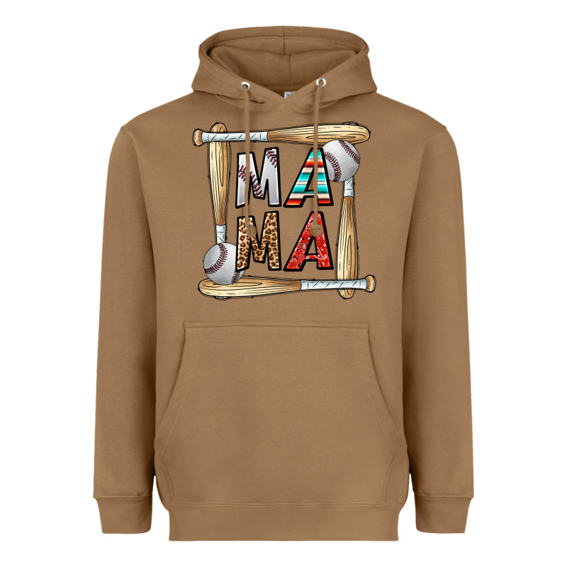Baseball Mama Heavyweight Hoodie by CowhideDigitalArt | Teevron