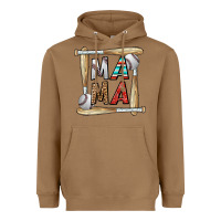 Toasted Coconut baseball mama Heavyweight Hoodie - CowhideDigitalArt