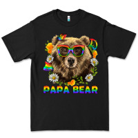 Black Papa Bear Pride LGBTQ+ Premium Tee - BundleAndBundleShop