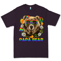 Plum Papa Bear Pride LGBTQ+ Premium Tee - BundleAndBundleShop