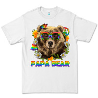 White Papa Bear Pride LGBTQ+ Premium Tee - BundleAndBundleShop
