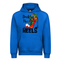 Cobalt deck the heels Christmas Urban Hoodie - BarkalooDesign