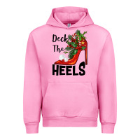 Fuchsia Pink deck the heels Christmas Urban Hoodie - BarkalooDesign