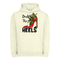 Pigment Pistachio deck the heels Christmas Urban Hoodie - BarkalooDesign