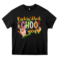 Black rockin that school year Heavy Core Tee - NancyCooperArtShop