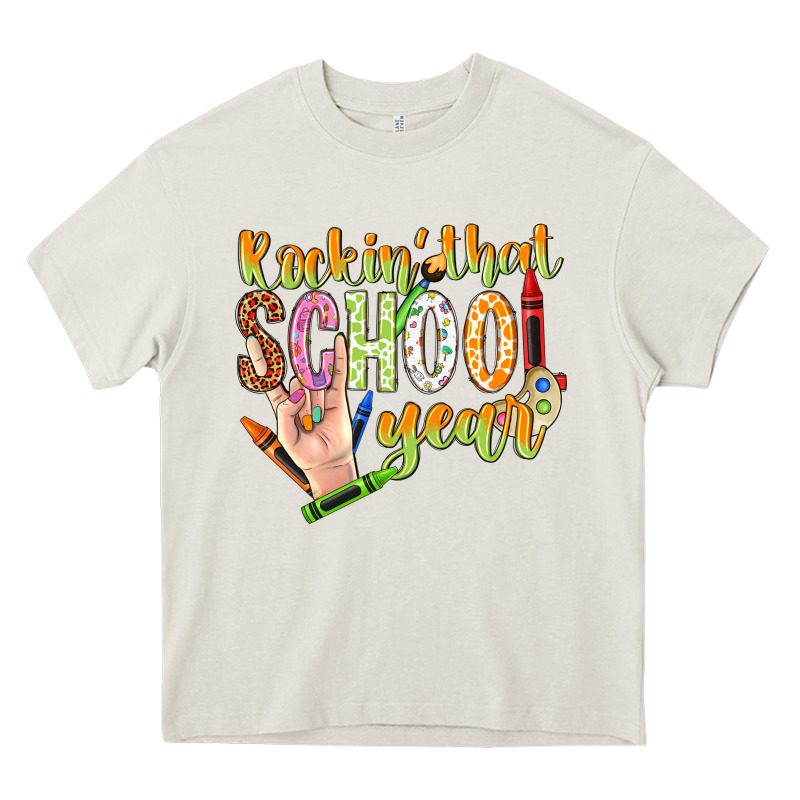 Rockin That School Year Heavy Core Tee by NancyCooperArtShop | Teevron