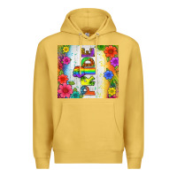 Antique Gold LGBTQ+ Pride With Flower Tumbler Premium Hoodie - BundleAndBundleShop