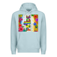 Blue Mist LGBTQ+ Pride With Flower Tumbler Premium Hoodie - BundleAndBundleShop