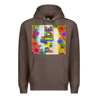 Coffee LGBTQ+ Pride With Flower Tumbler Premium Hoodie - BundleAndBundleShop