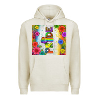 Oatmeal Heather LGBTQ+ Pride With Flower Tumbler Premium Hoodie - BundleAndBundleShop