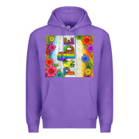 Purple LGBTQ+ Pride With Flower Tumbler Premium Hoodie - BundleAndBundleShop