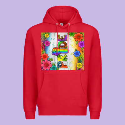 Lgbtq+ Pride With Flower Tumbler Premium Hoodie Designed By Bundleandbundleshop