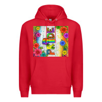Red LGBTQ+ Pride With Flower Tumbler Premium Hoodie - BundleAndBundleShop