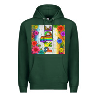 Sports Green LGBTQ+ Pride With Flower Tumbler Premium Hoodie - BundleAndBundleShop