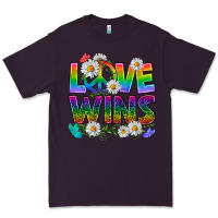 Plum Pride LGBTQ+ Love Wins Premium Tee - BundleAndBundleShop