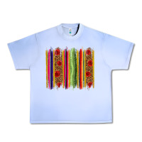 Grape Ice Mexico Serape Brushstroke Urban Heavy Tee - texasbilliewilder