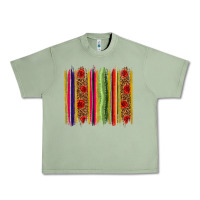 Oil Green Mexico Serape Brushstroke Urban Heavy Tee - texasbilliewilder