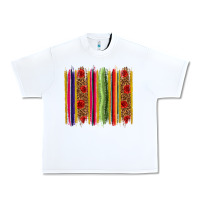 White Mexico Serape Brushstroke Urban Heavy Tee - texasbilliewilder