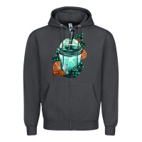 Smoke Winter Bobba Cup Zipper Hoodie - FaDigitalArtStudio