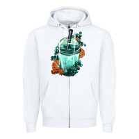 Winter Bobba Cup Zipper Hoodie | Teevron